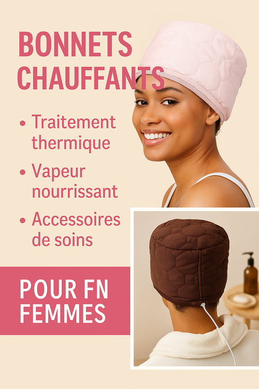 Bonnet Chauffant pour Cheveux – Traitement Thermique Nourrissant